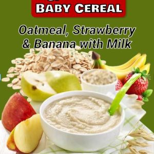 Sf Baby Cereal - Oatmeal, Strawberry & Banana With Milk